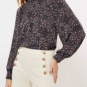 NWT Loft floral blouse
